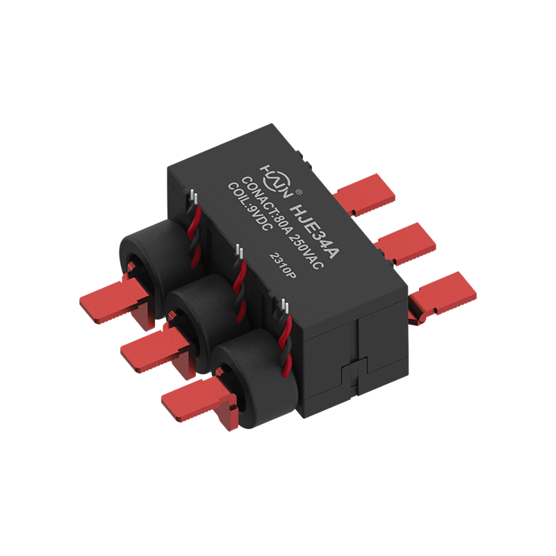 HJE34A-80A 一体式4P导轨表用三相继电器